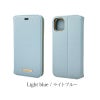 iPhone 11 Pro Max ケース 手帳型 レザー アイフォン ブランド ライト ブルー