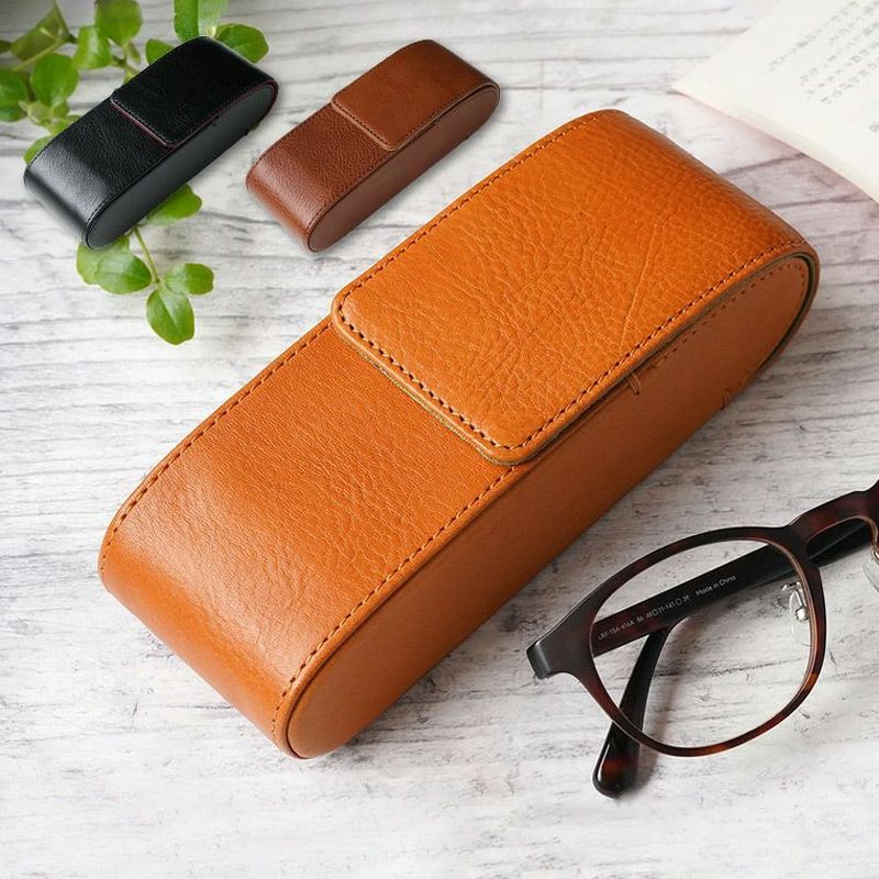 【イタリアンレザー】メガネケース 本革 シュリンクレザー WINGLIDE