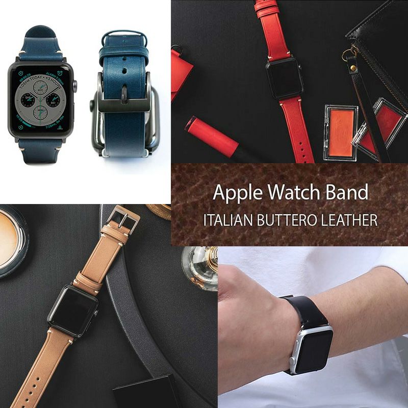 SLG Design Apple Watch バンド 44mm 42mm用 本革 Italian Buttero