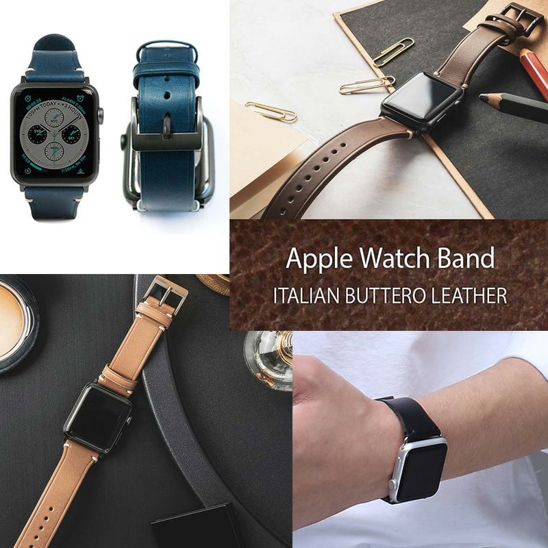 Apple Watch アップルウォッチ バンド 41mm 40mm 38mm 用 交換 ベルト 牛革