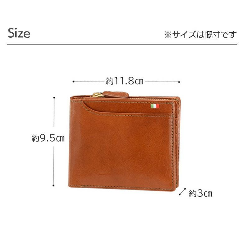 二つ折り財布 メンズ レディース 小銭入れ カードケース 本革