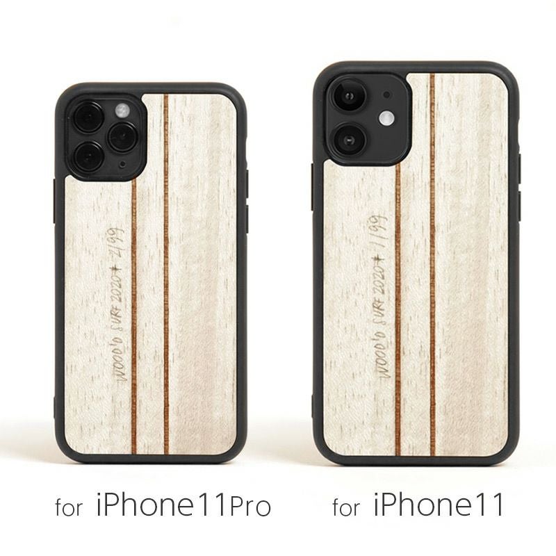 WOOD'D ウッド -SURF- サーフ』 iPhone11 木製ケース 天然木ケース