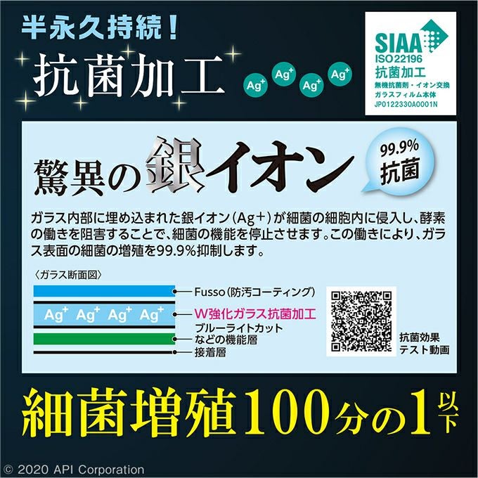 銀イオン（Ag+）が細菌の細胞内に侵入し、酵素の働きを阻害することで細菌の機能を停止させます