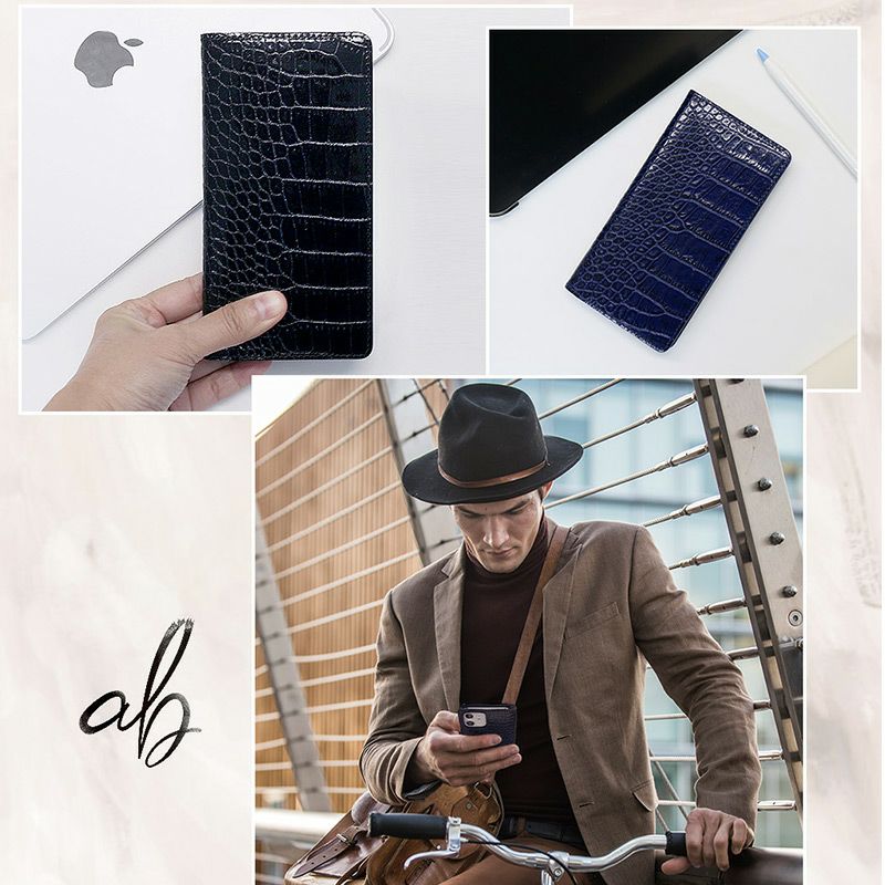 iPhone12miniにおすすめの本革 LIPARI（リパリ）クロコ柄レザーケースはこちら