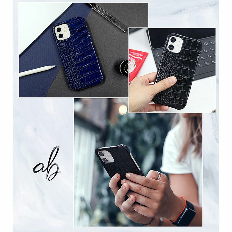 iPhone12 / iPhone12Proにおすすめの本革 LIPARI（リパリ）クロコ柄レザーケースはこちら