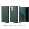 フォレストグリーン iPhone13 mini Pro Max ケース 手帳型 レザー スマホケース 革