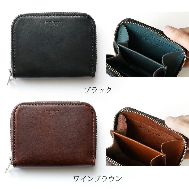 HORWEEN クロムエクセルレザー×栃木レザー】コインケース ラウンド