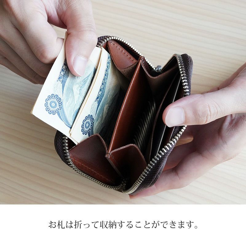 HORWEEN クロムエクセルレザー×栃木レザー】コインケース ラウンド