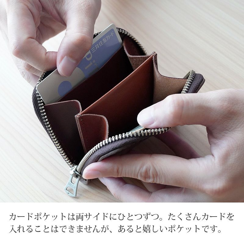 HORWEEN クロムエクセルレザー×栃木レザー】コインケース ラウンド