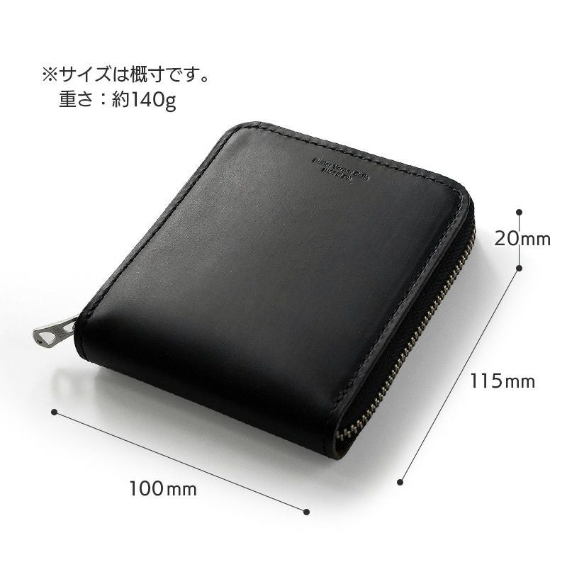 HORWEEN クロムエクセルレザー×栃木レザー】二つ折り財布 ラウンド HORWEEN クロムエクセルレザー×栃木レザー】二つ折り財布 ラウンド