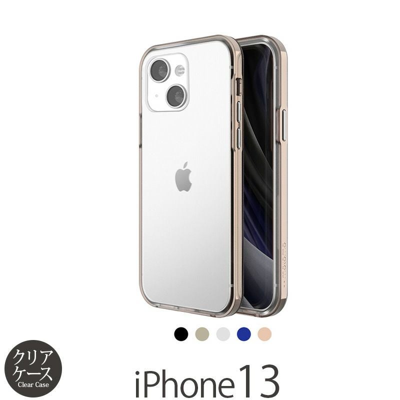 『motomo INO Achrome Shield Case』 iPhone13ケース クリア 背面型 シェル
