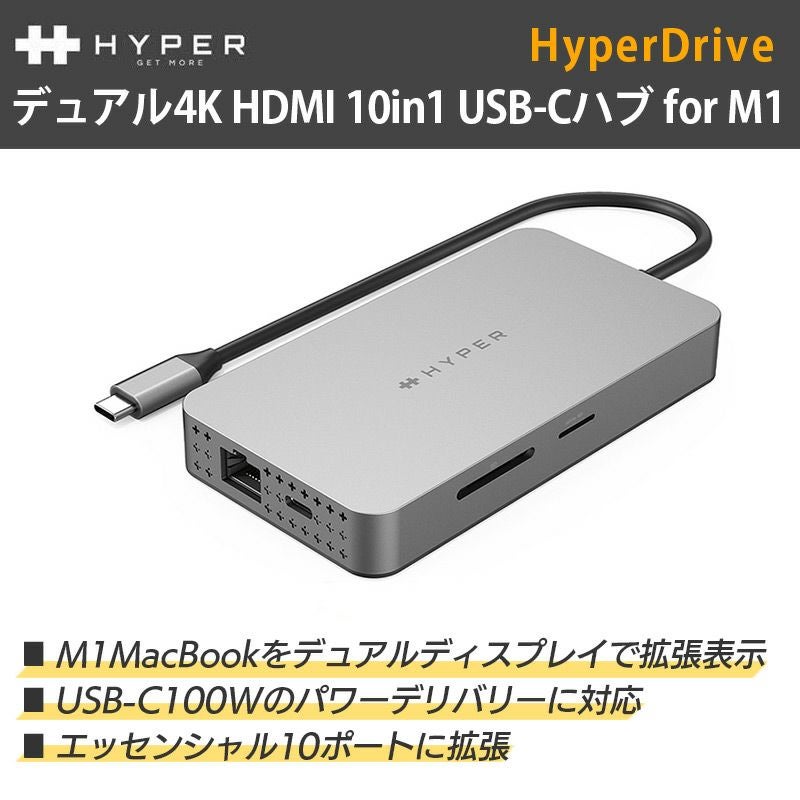 Macbook Air USB  ハブ HUB デュアル4K HDMI 10in1 USB-Cハブ
