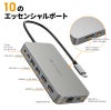 Macbook Air USB  ハブ HUB デュアル4K HDMI 10in1 USB-Cハブ