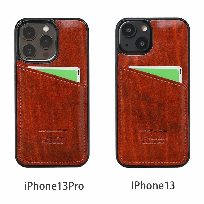 iPhone13 Pro ケース 本革 背面 カバー スマホケース ルガトーレザー