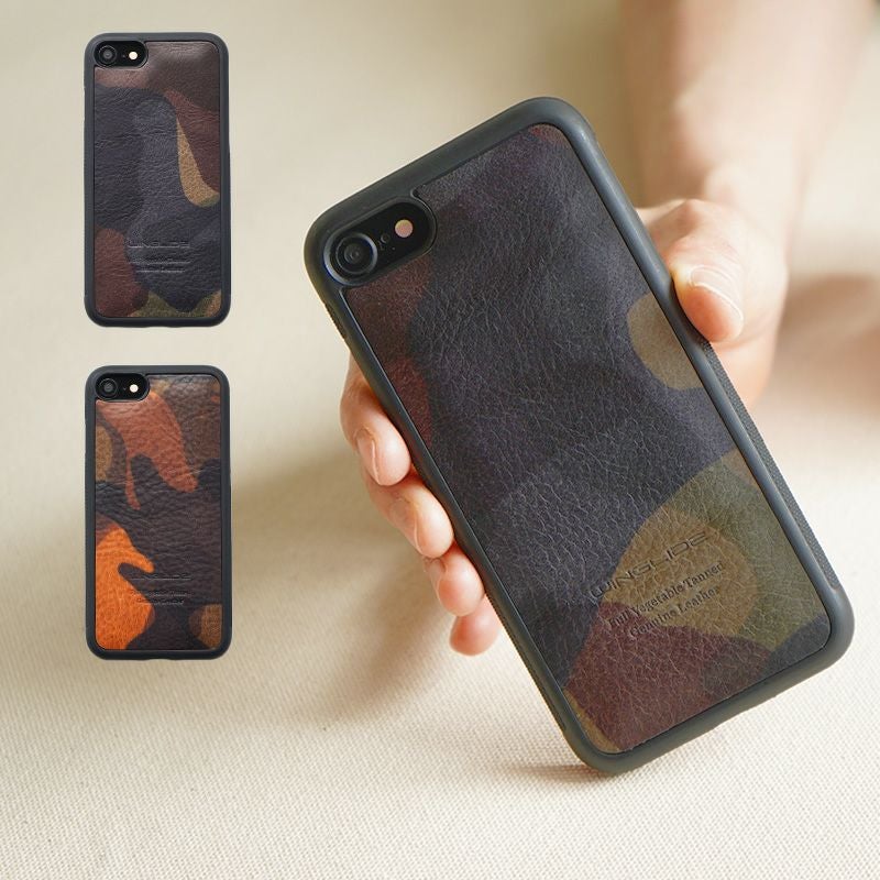 イタリアンレザー☆迷彩柄】iPhoneSE 第3世代・第2世代 / iPhone8