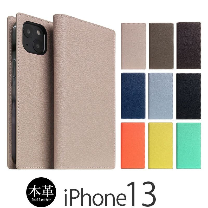 『SLG Design Full Grain Leather Flip Case』 iPhone13ケース 手帳型 本革 レザー