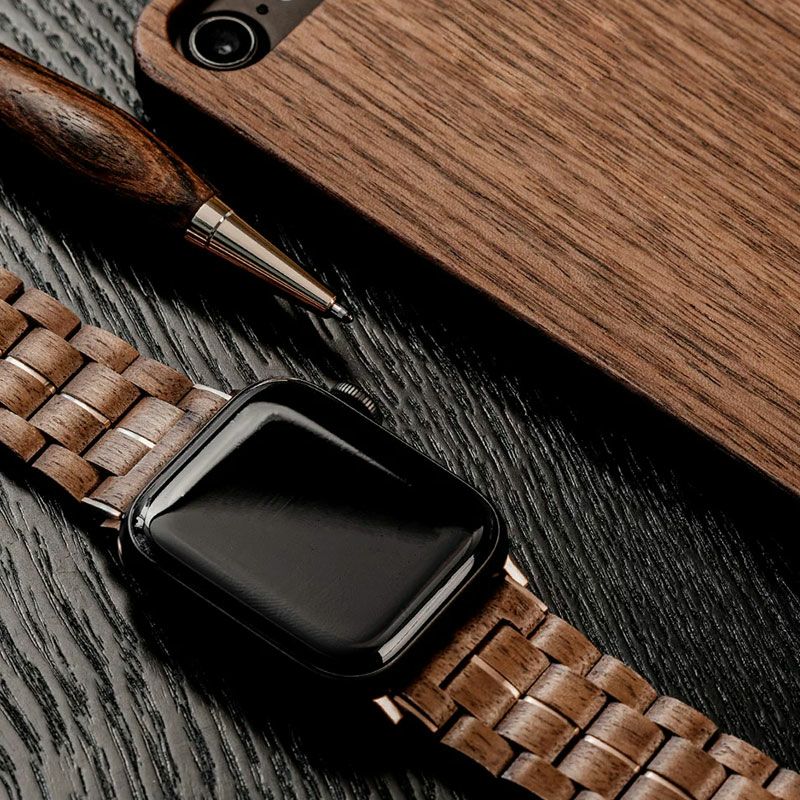 天然木】Apple Watch バンド 木製 42mm (Series10～) / 41mm / 40mm 