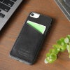 iPhone SE 8 7 ケース 栃木レザー 本革 背面ポケット シンプル