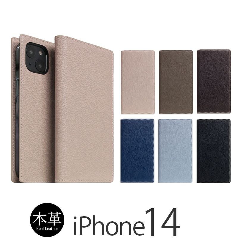 『SLG Design Full Grain Leather Flip Case』 iPhone14ケース 手帳型 本革 レザー