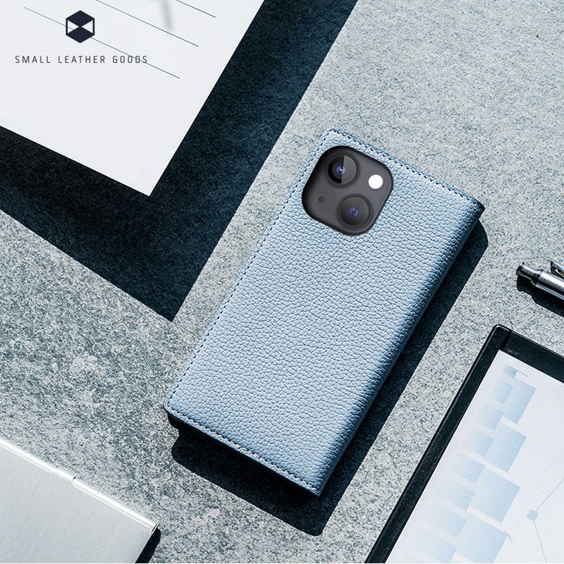 シュリンクレザー】 SLG Design iPhone14Plus ケース 手帳型 本革 Full