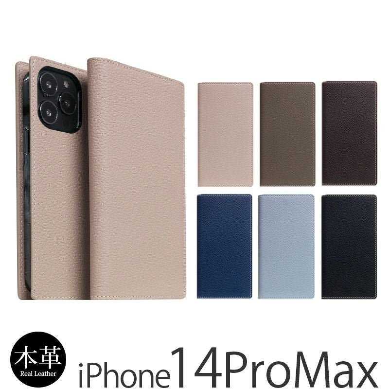 『SLG Design Full Grain Leather Flip Case』 iPhone14ProMaxケース 手帳型 本革 レザー