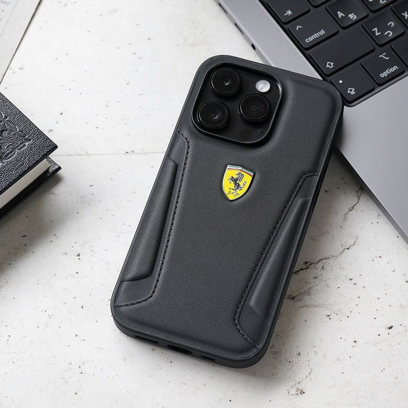 Ferrari フェラーリ 背面ケース 本革』 iPhone14Pro / iPhone14ProMax