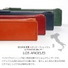 三角 ペンケース 本革 イタリアンレザー LOS ANGELES おしゃれ シンプル バケッタレザー 全4色
