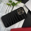 iPhone 14 Pro / 14 / 13 Pro / 13 / 13mini ケース ブランド 本革 スマホケース イタリアン レザー クロコダイル iphoneケース 革 背面