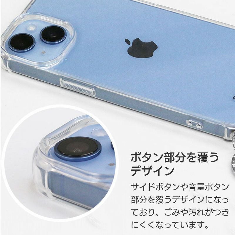 PHONECKLACE ロープショルダー ストラップ付き クリアケース