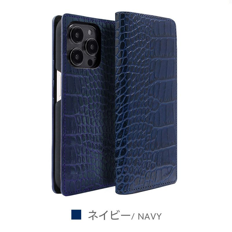 イタリアンレザー☆クロコ柄】iPhone15Pro / iPhone15ProMax