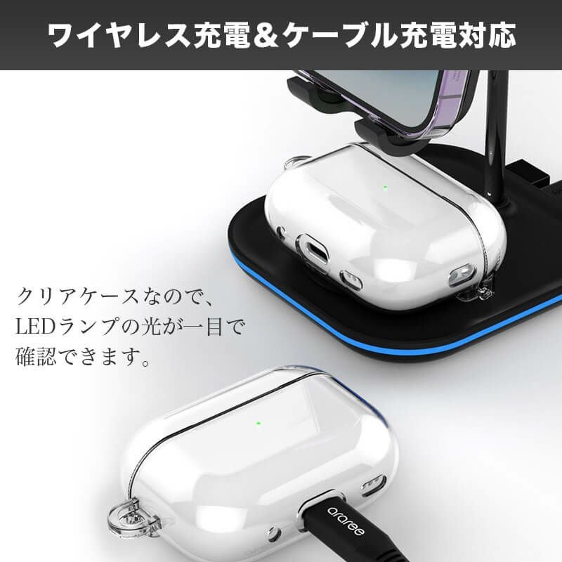 Airpods Pro 2 ケース エアポッド クリア 透明 おしゃれ シンプル エアポッズ プロ 第2世代