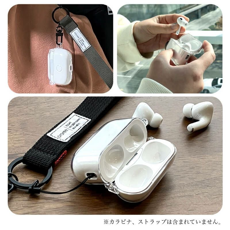 Airpods Pro 2 ケース エアポッド クリア 透明 おしゃれ シンプル エアポッズ プロ 第2世代