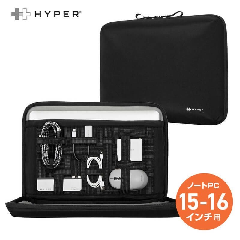 HYPER HyperShield Stash＆Go Sleeve ノートPC ケース』 MacBook 15 