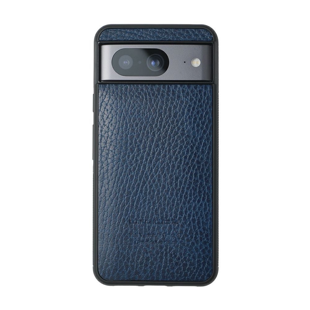 Google Pixel 8 / Google Pixel 8Pro ケース ブランド 本革 スマホケース シュリンクレザー ネイビー 紺 ブルー