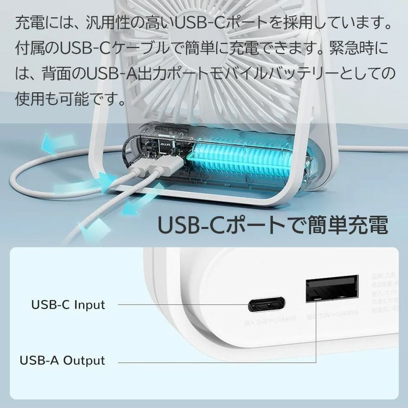 扇風機 ハンディファン コンパクト 小型 usb 扇風機 薄型 壁掛け