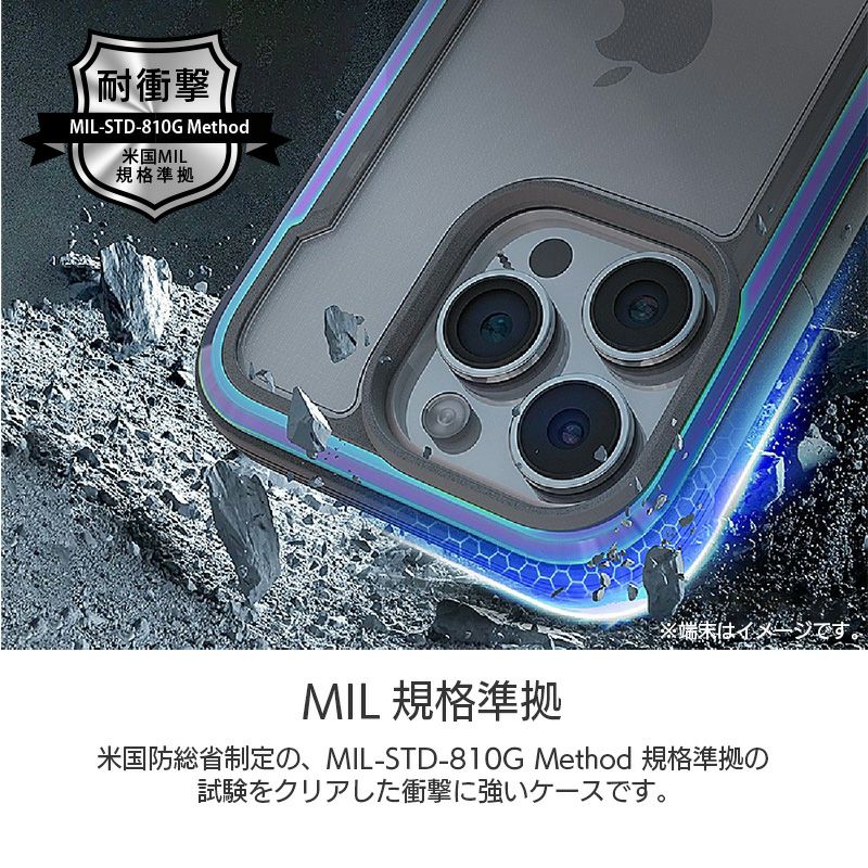 耐衝撃☆米軍MIL規格】 RAPTIC Shield iPhone16Pro / iPhone16ProMax