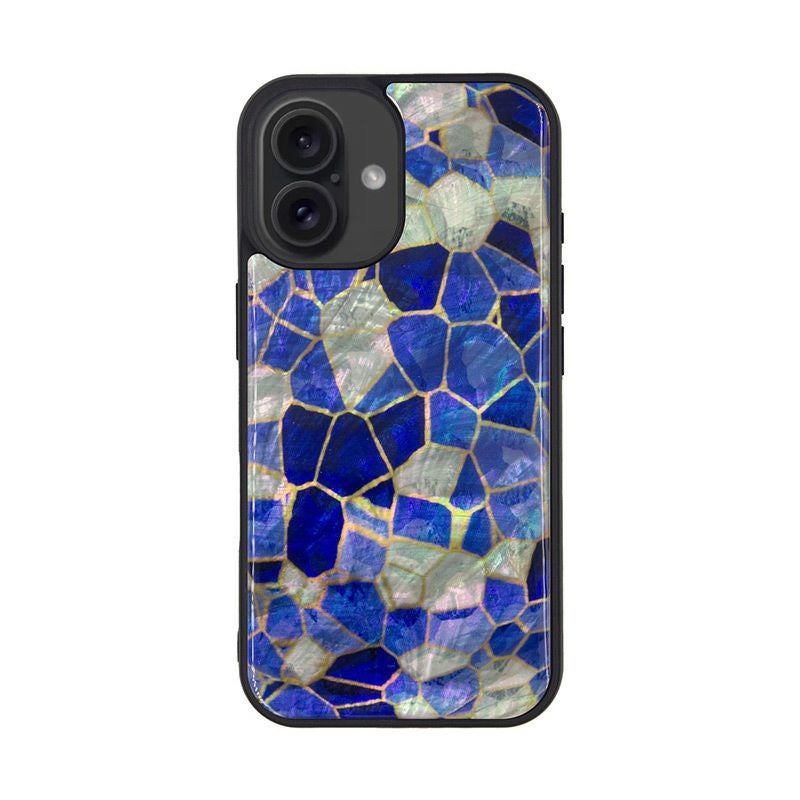 ikins 天然貝 ケース ステンドグラス』iPhone16 / iPhone16Pro iPhone