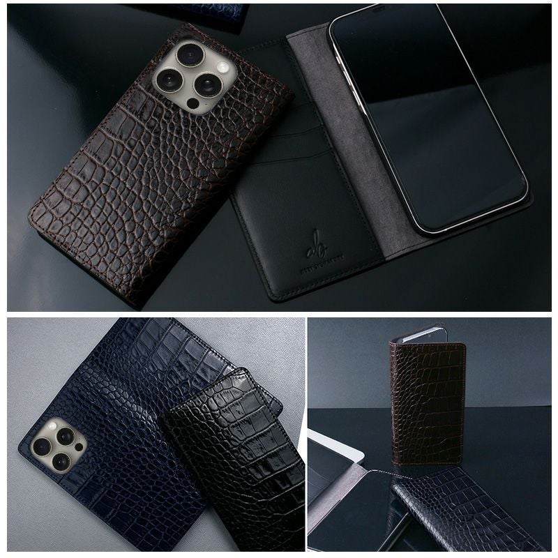 iPhone16ProMax 本革 レザーケース LIPARI（リパリ）クロコ柄レザーケースはこちら