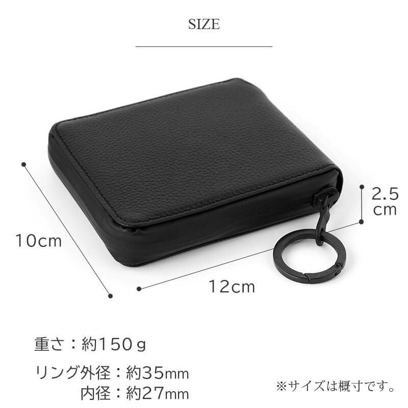 二つ折り財布 メンズ 本革 財布 AGILITY SGシュリンクレザー サイフ レザー 革 ラウンドファスナー