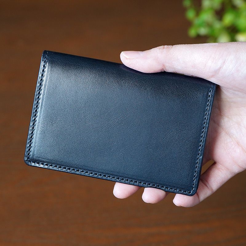 最高級キップレザー】バイカラーがおしゃれな名刺入れ