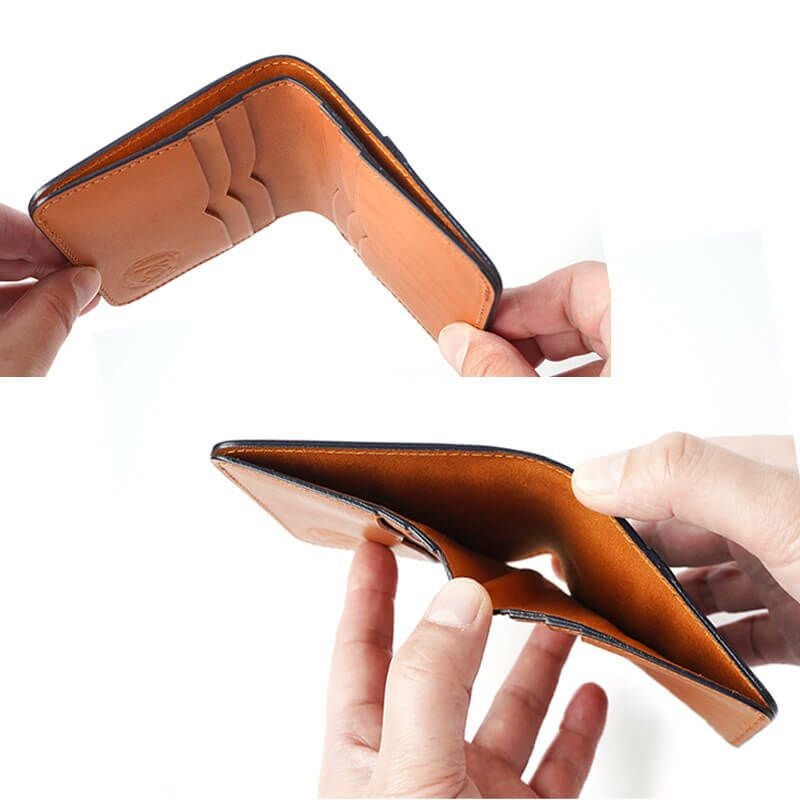 財布 本革 レザー ブランド おしゃれ シンプル 財布 メンズ 二つ折り 本革 小銭入れなし