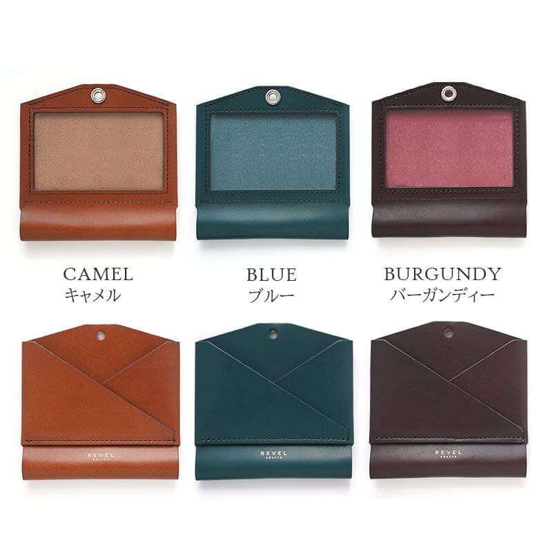 本革  IDカードホルダーパスケース ネームホルダー IDカードケース REVEL EMA ID CASE 社員証 ホルダー 名札ケース おしゃれ 革 レザー