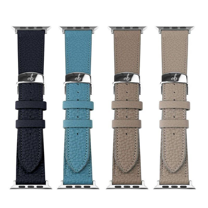 apple watch ベルト 本革 レザー おしゃれ 49mm 46mm 45mm 44mm 42mm 41mm 40mm 38mm シュランケンカーフ 革 シュリンクレザー アップルウォッチ