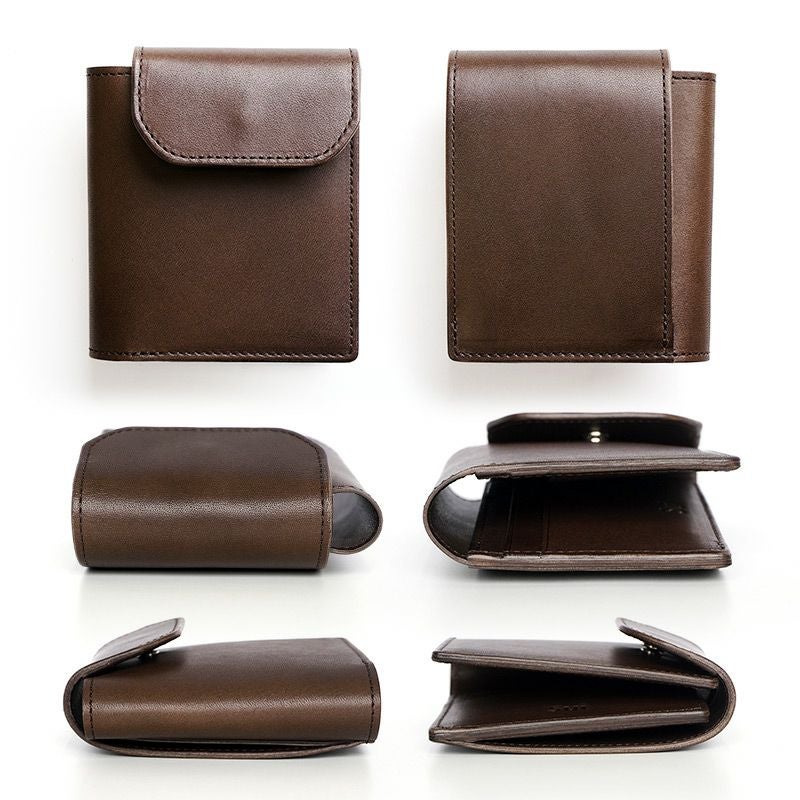 【 二つ折り財布 メンズ 小銭入れあり 財布 メンズ 二つ折り日本製 】 導【SHIRUBE】