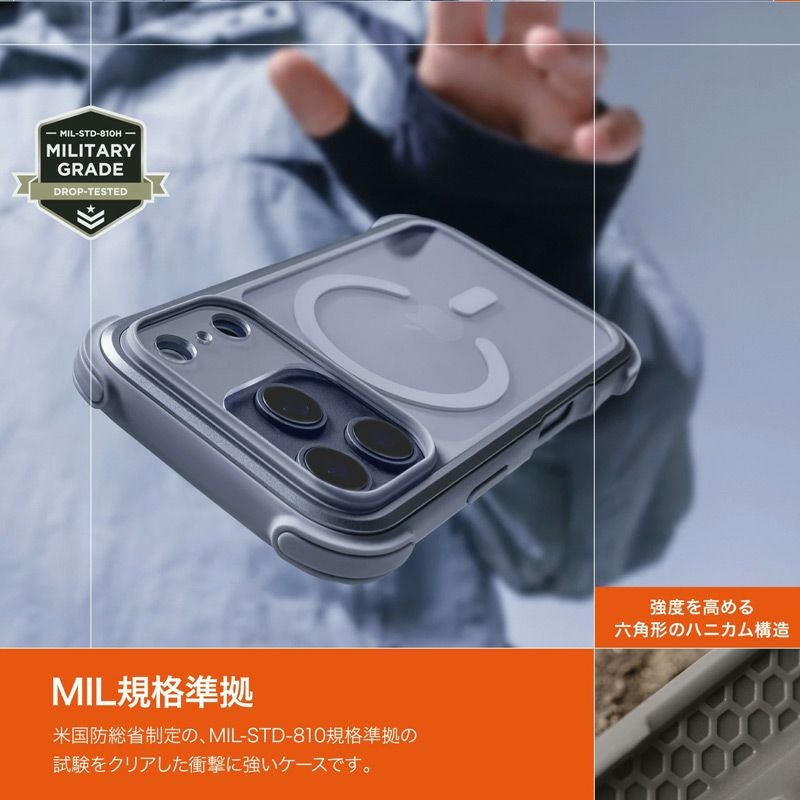 耐衝撃☆米軍MIL規格】MagEasy Odyssey +Strap M C iPhone17Pro