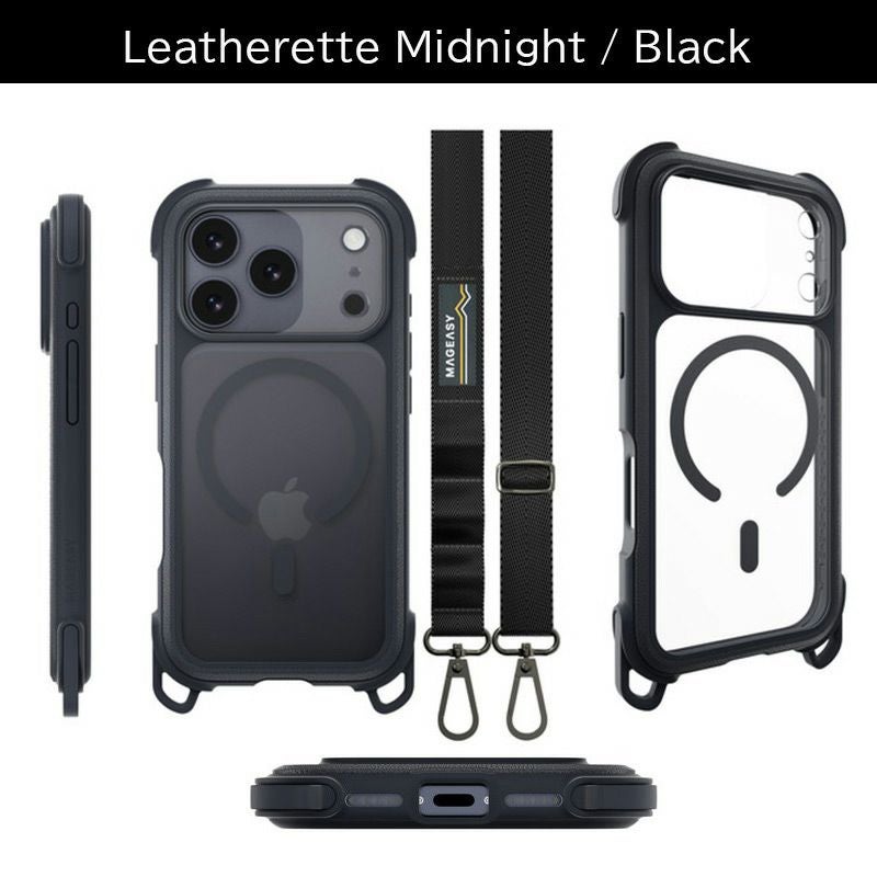 耐衝撃☆米軍MIL規格】MagEasy Odyssey +Strap M C iPhone17Pro