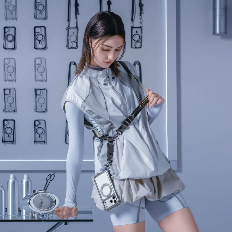 iPhone17 Pro / iPhone17 ProMax ケース 耐衝撃 スマホケース 衝撃吸収 クリアケース MagSafe ショルダー スタンド機能 スマホリング