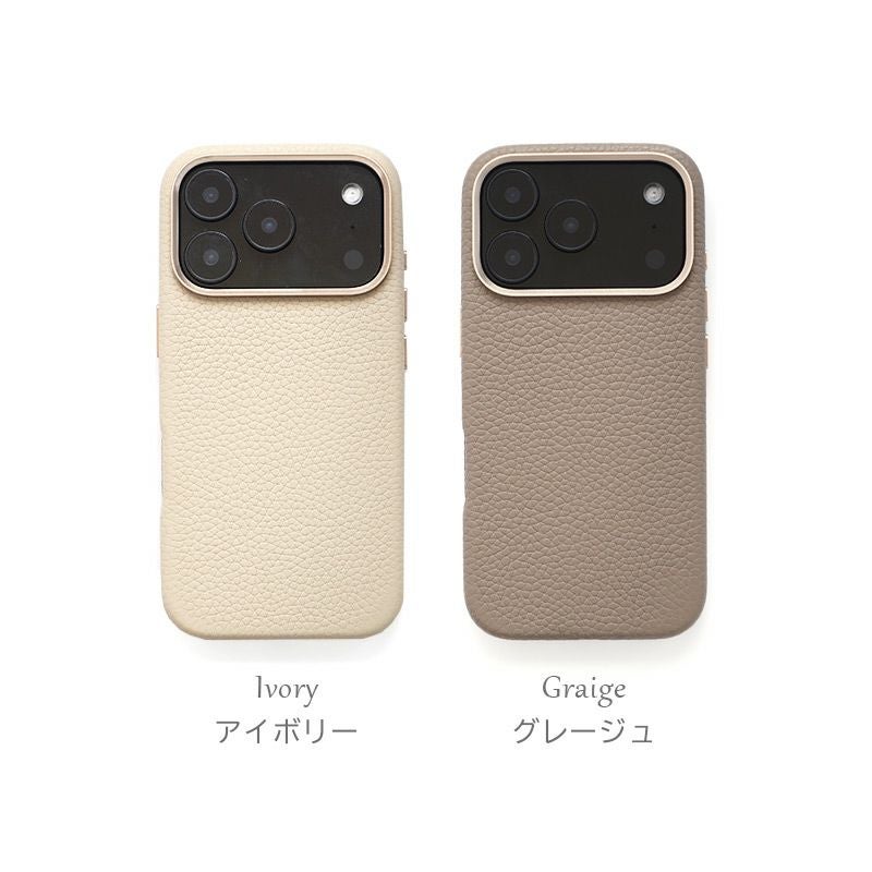 MagSafe対応 シュリンクレザー スマホケース iPhone17 Pro / iPhone17 ProMax / iPhone 17 ケース ブランド 本革 レザー 革 背面