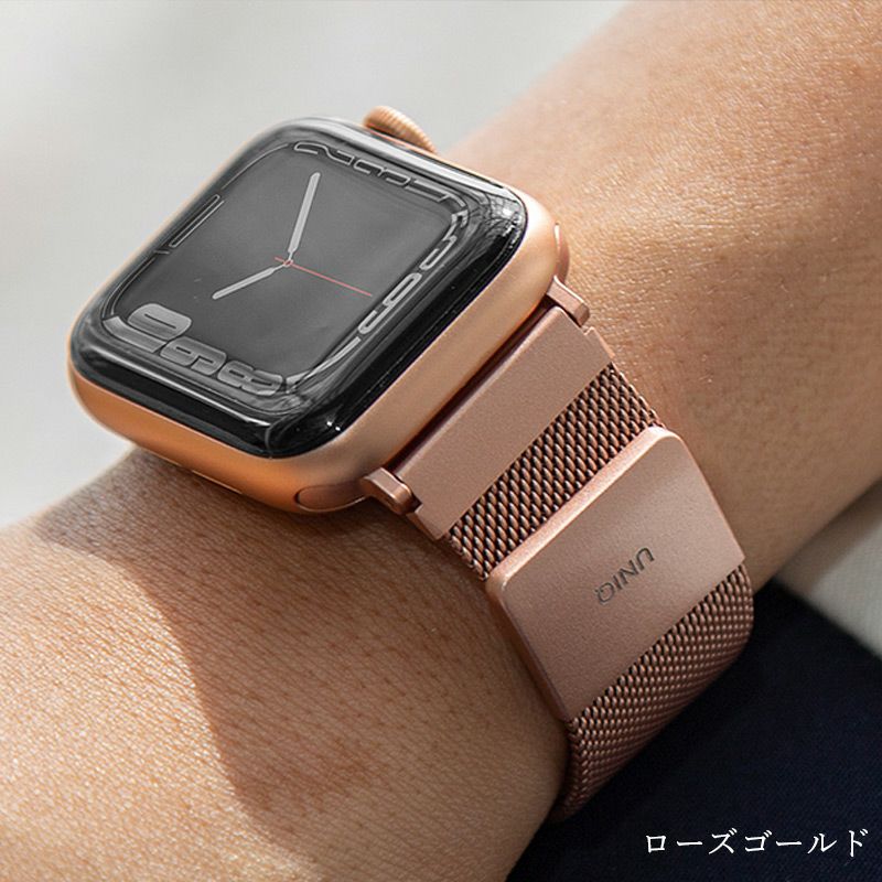 Apple Watch バンド ステンレス 金属 おしゃれ 46mm 45mm 44mm 42mm 41mm 40mm 38mm アップルウォッチ ベルト メンズ 男性 ブランド