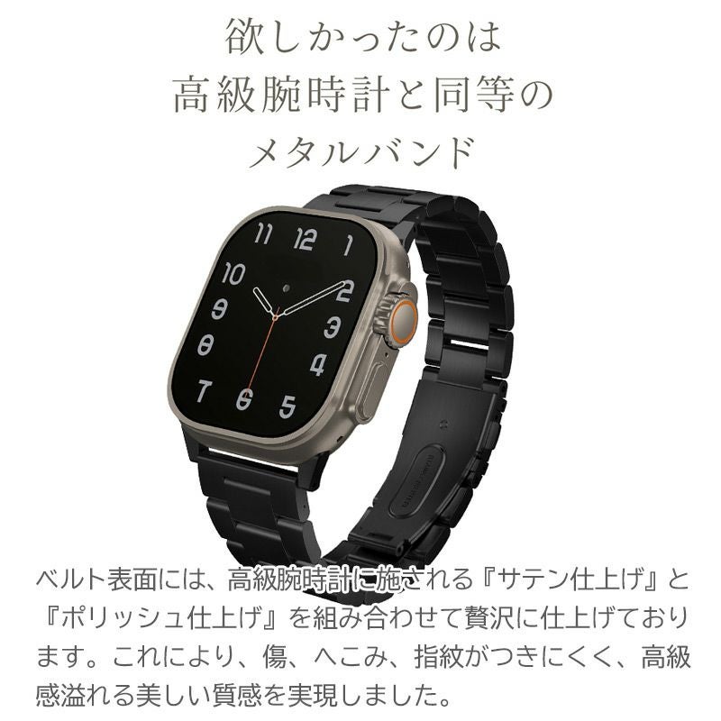 apple watch バンド ステンレス おしゃれ 49mm 46mm 45mm 44mm 42mm アップルウォッチ ベルト メンズ ビジネス フォーマル ブランド